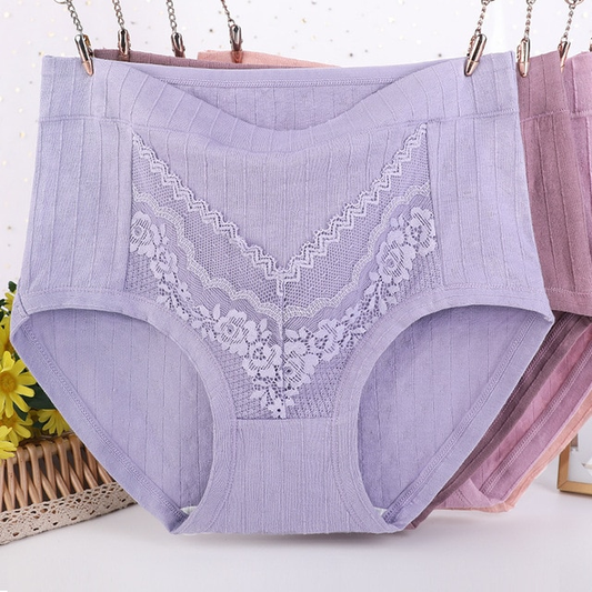 Plus Size LeakProof Lace Cotton Panties 6XL